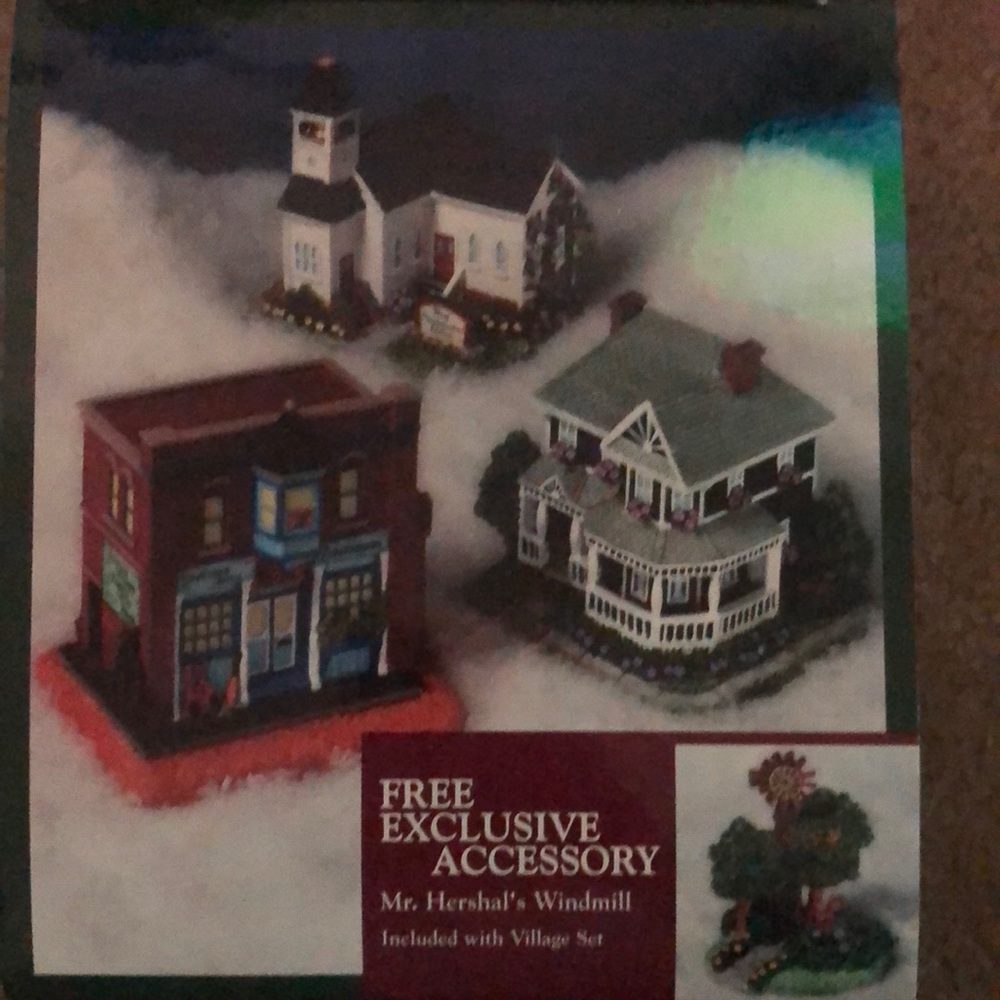 Liberty Falls Collection Village- Set of 4